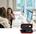 USB Flash Drive Case, SD Card/Thumb Drive Holder, Memory Cards, SDXC SDHC Storage Bag, Small Electronic Accessories Organizer for SanDisk for Samsung for Inland (Red)
